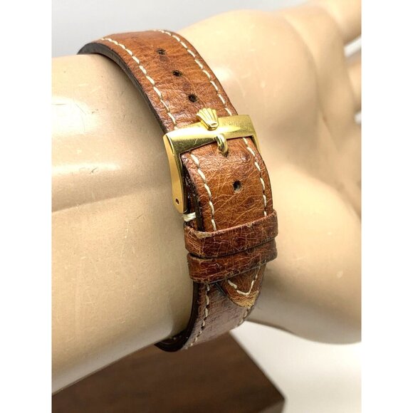 Rolex Precision 4645 Watch Vintage Swiss Automatic 14k Gold Case White Dial 31mm - Picture 12 of 16